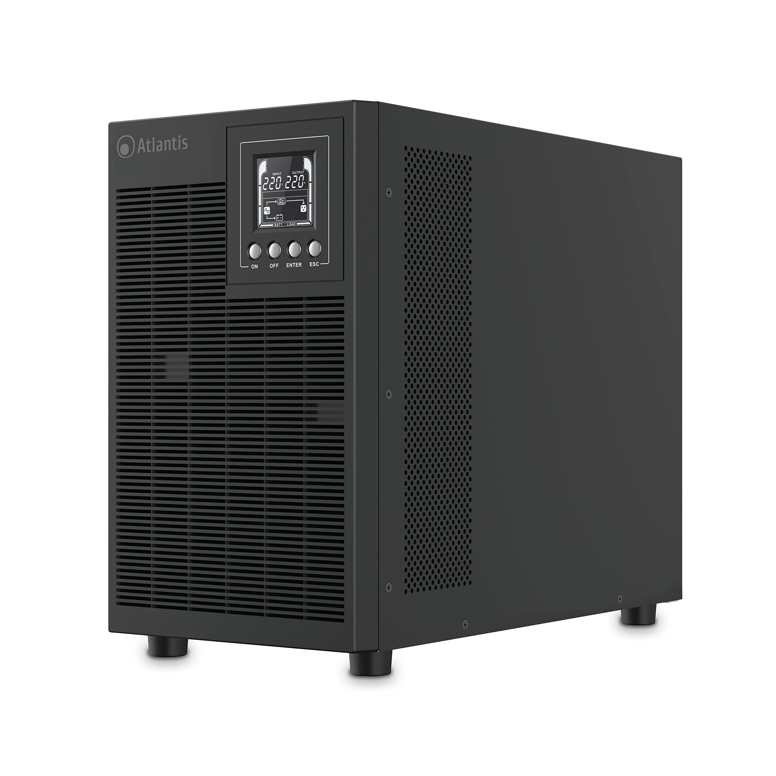 Atlantis A03-OP3002P PRO UPS OnLine Gruppo di Continuità 3000VA 2700W Tower LCD USB RS-232 4 Uscite IEC SNMP
