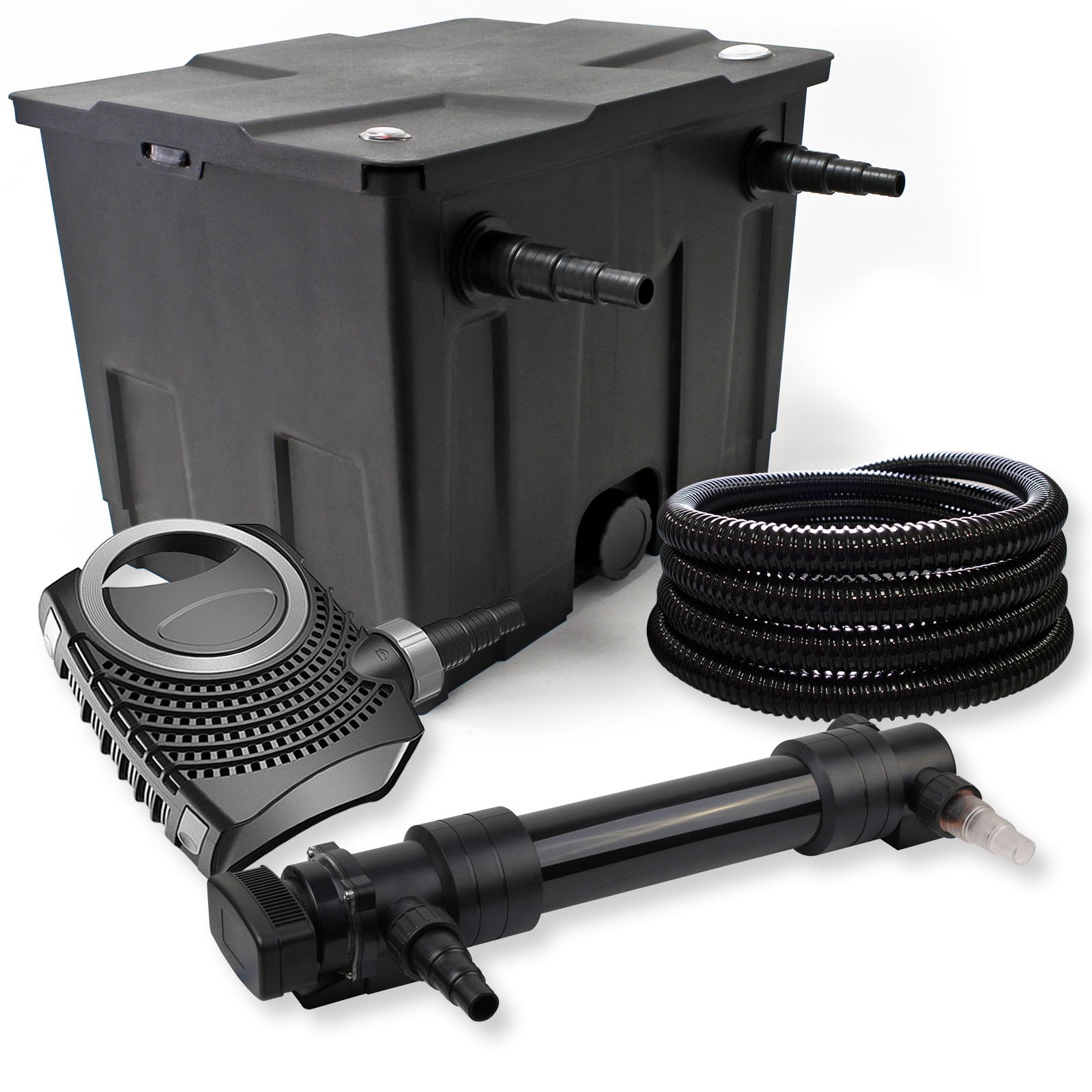 Filtro set estanque 12000l 36W UVC Clarificador NEO8000 70W Bomba Tubo jardin