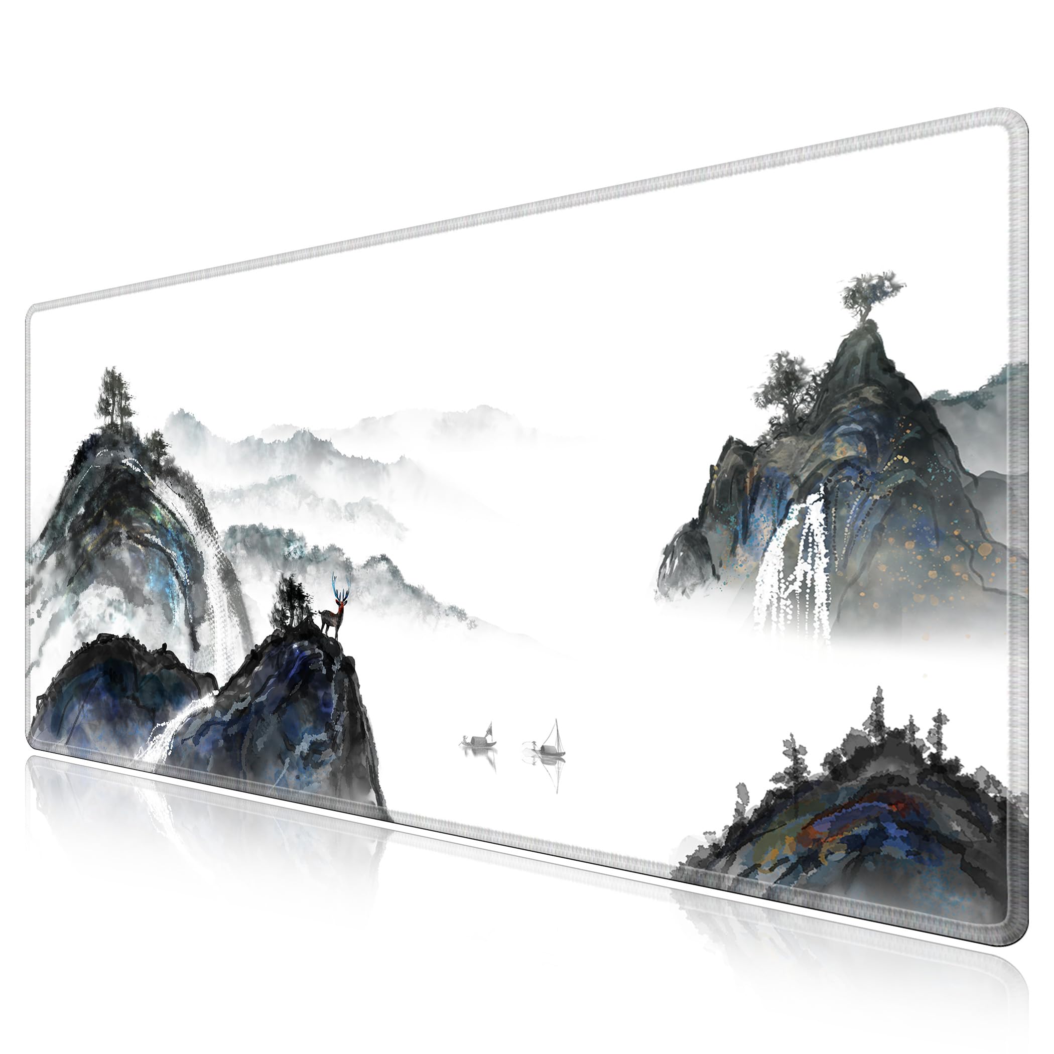 LL-COEUR Mousepad Grande Tappetino per Mouse da Gioco Naturale 120x60x0,3CM Tappetino da Scrivania Esteso XXL Speed Gaming XXXL