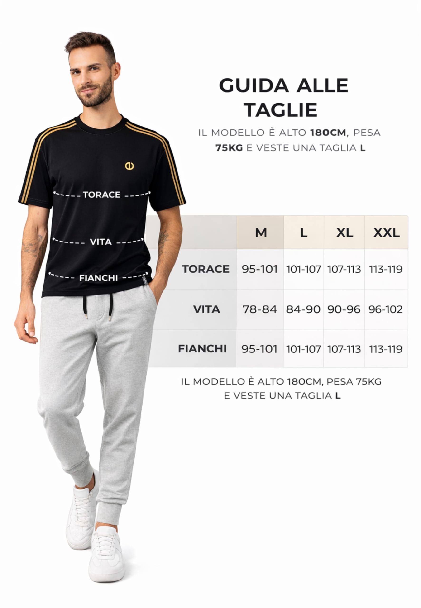 Intimitaly IRGE BE ACTIVE Męski dres sportowy, koszulka z bawełny, spodnie francuskie Terry, Regular Fit, na siłownię i czas wolny