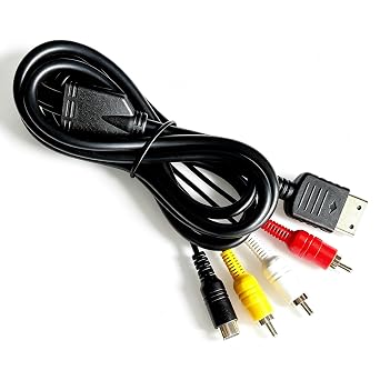 6FT S-Video Composite AV Cable Compatible with Sega Dreamcast | 6FT Plug and play S-Video AV cable Compatible with Sega Dreamcast DC128. Luma/chroma separation for images, stereo RCA audio.