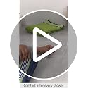 Image of Casa Copenhagen Germany Design - He & She Super Soft Collection 100% Super Soft Cotton Bath Towel Set (Size : 70 x 140 cm) - Spring Green & Iris Blue