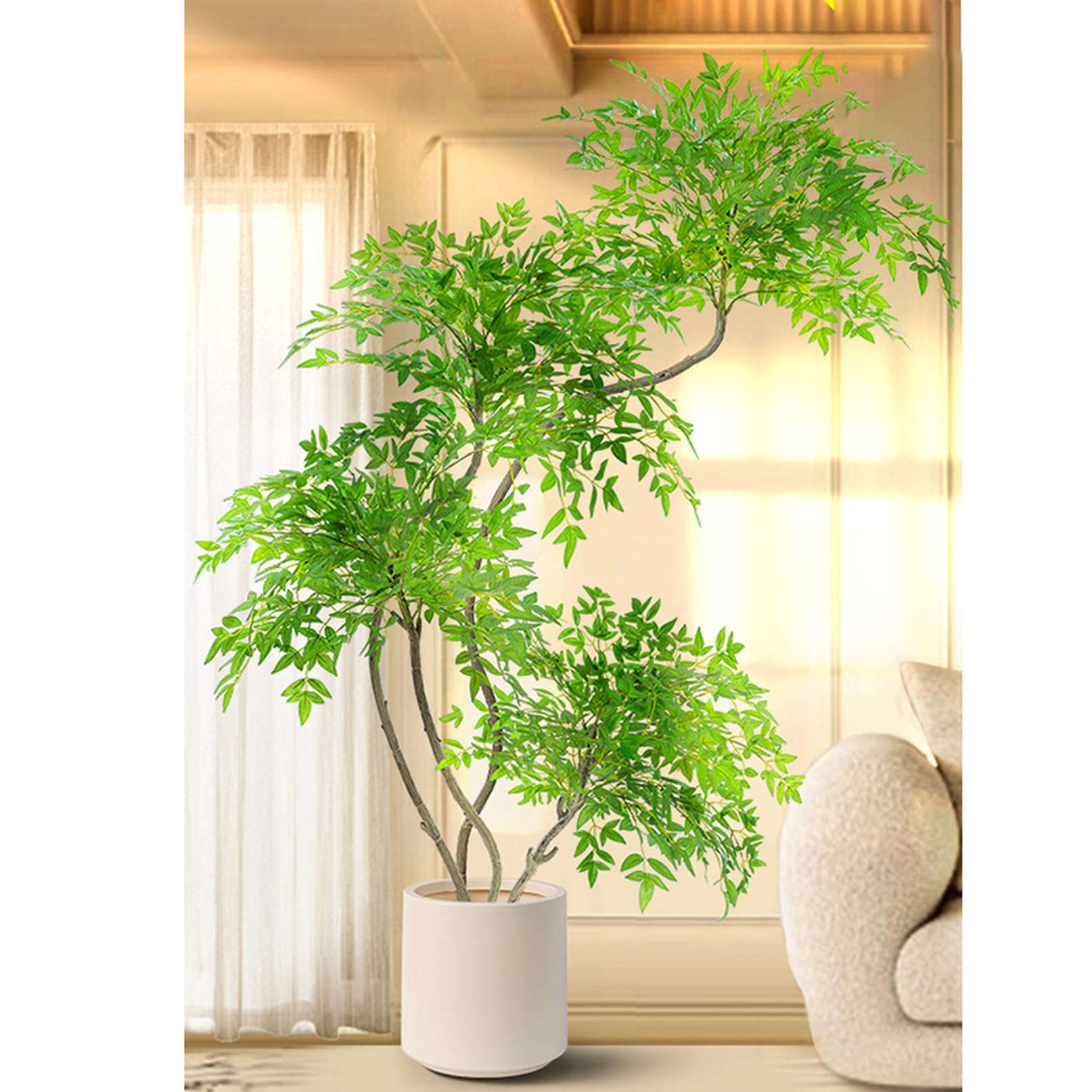 Amazon｜HGJH ヤシの木 人工観葉植物 フェイクグリーン 目隠し 装飾用 観葉植物 大型 本物そっくり フェイクツリー おしゃれ