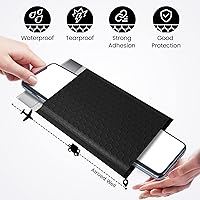 Vista 5 de Fuxury - Paquete de 200 sobres de burbujas negros de 4 x 8 pulgadas, sobres acolchados impermeables con sello automático, sobres de burbujas