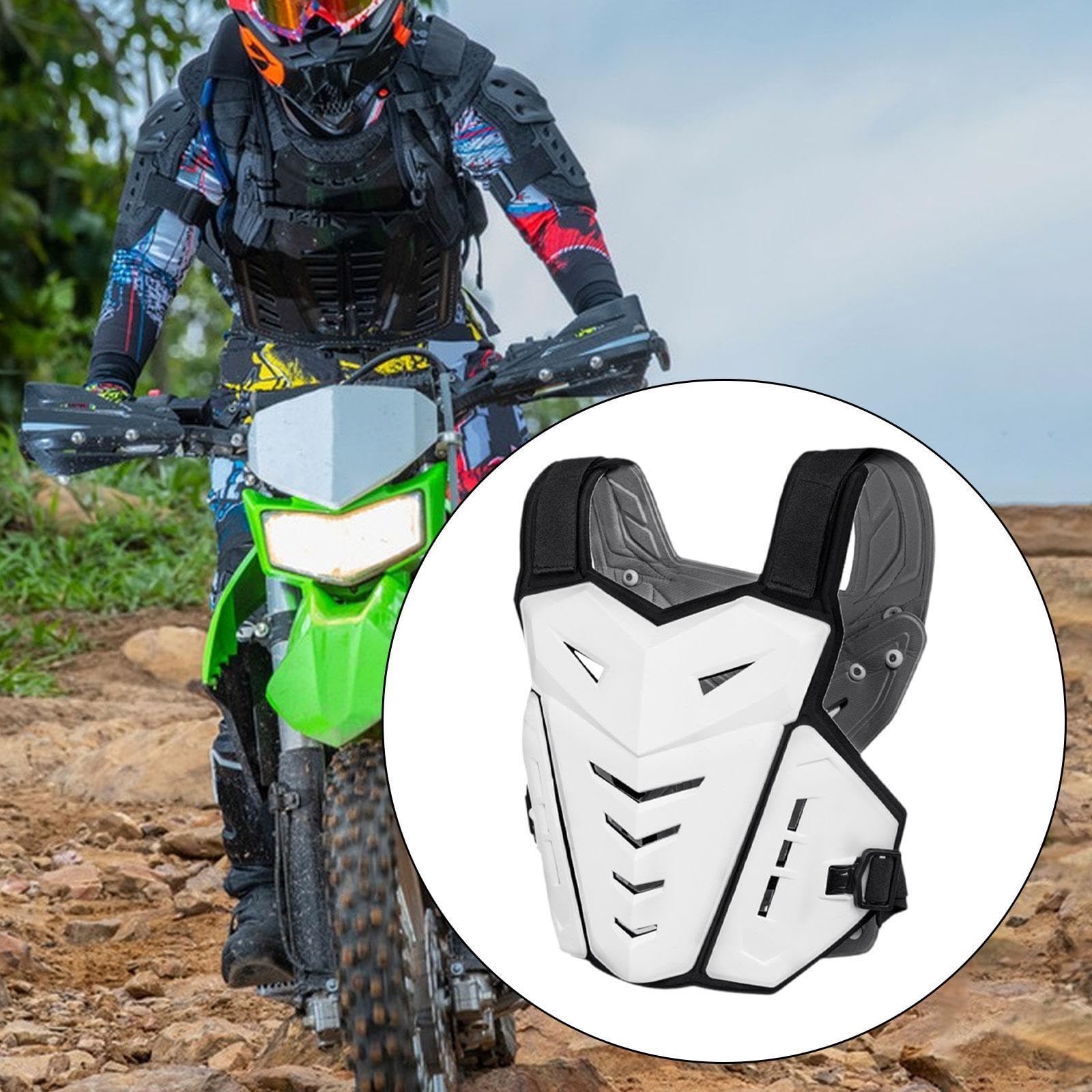 Generic - Protezione toracica per moto, ad alte prestazioni, per adulti, colore: bianco