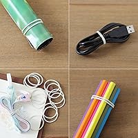 Vista 5 de 600 bandas de goma pequeñas de 1 pulgada, bandas elásticas de goma de uso general, bandas elásticas resistentes para el hogar, oficina, escuela