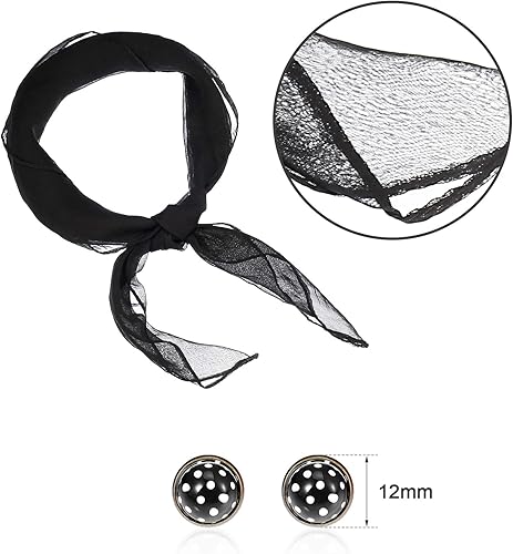 Miniatura 3 de Bufanda de disfraz de los años 50 con diseño de lunares, diadema de ojo de gato, cintura, as the pictures shown