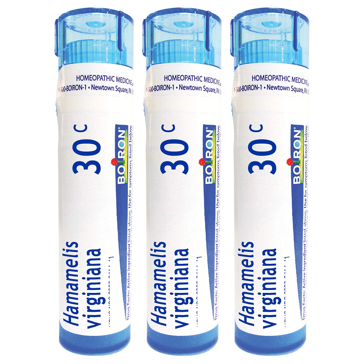 Boiron Hamamelis Virginiana 30c Homeopathic Medicine for Hemorrhoids with Bursting Sensation - Pack of 3 (240 Pellets)