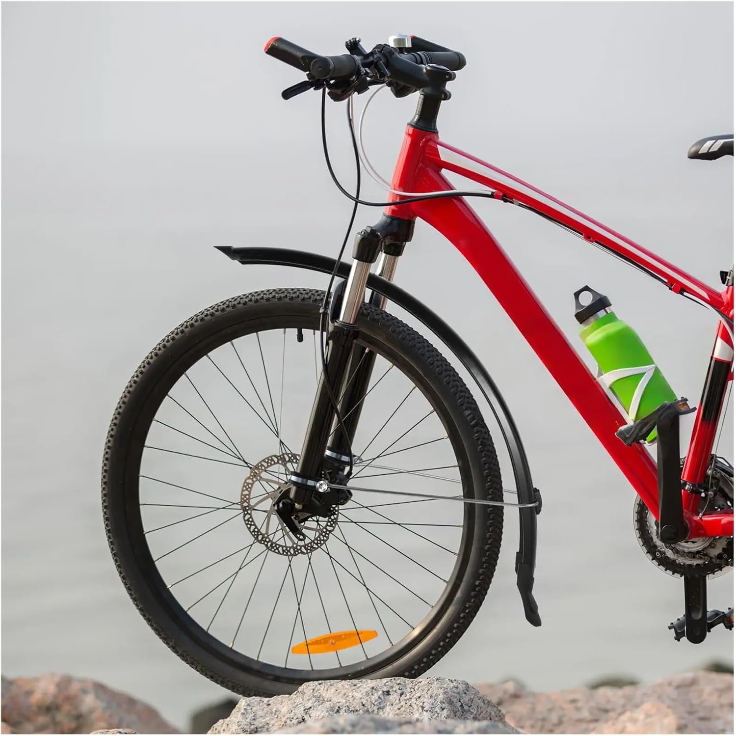 Bicycle Fender 1 Sets Mountainous Road Bike Mudguard 700C Quick Detachable Simple Installation 26 inch Bicycle Universal Cycling Accessories Concise(26inch)
