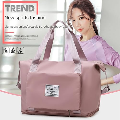 Miniatura 2 de Bolsa de viaje de gran capacidad, bolsa de viaje plegable, bolsa de viaje expandible, impermeable, bolsa de viaje de gran capacidad, bolsa de viaje