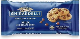 Ghirardelli Milk Chocolate Premium Baking Chips, 11.5 oz - Smooth Melting for Cookies, Brownies & Desserts