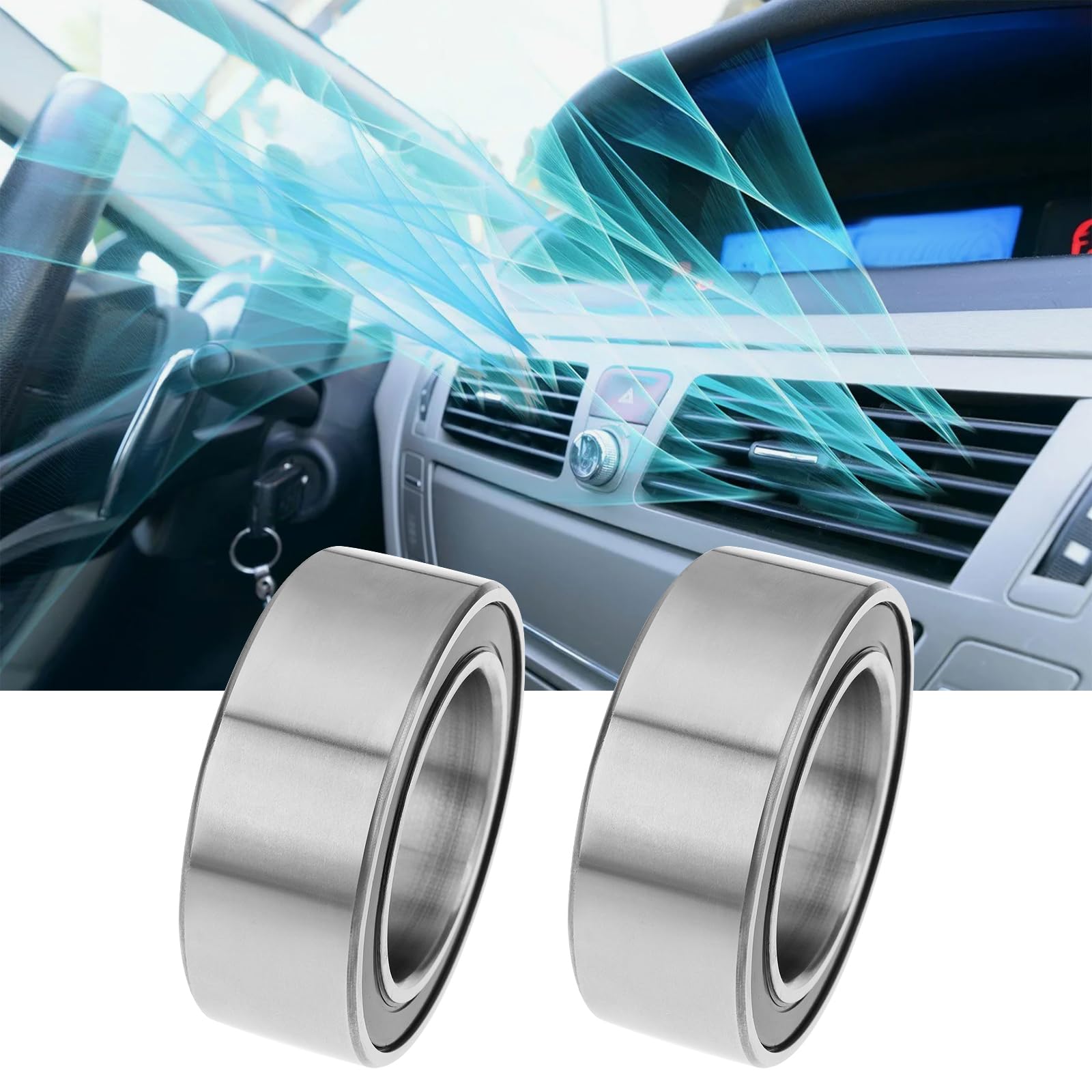 ECSiNG 2 rodamientos de embrague de aire acondicionado 35BD219DUK de 35 x 55 x 20 mm, adecuados para la mayoría de los coches del mercado