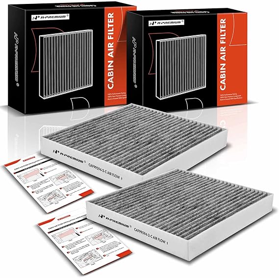 APremium 2PC Cabin Air Filter with Activated Carbon Compatible with