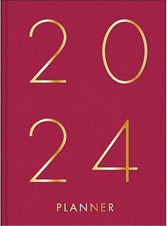 Tilibra - Planner Executivo Costurado 13,4 x 19,2 cm Lume 2024 - Pink