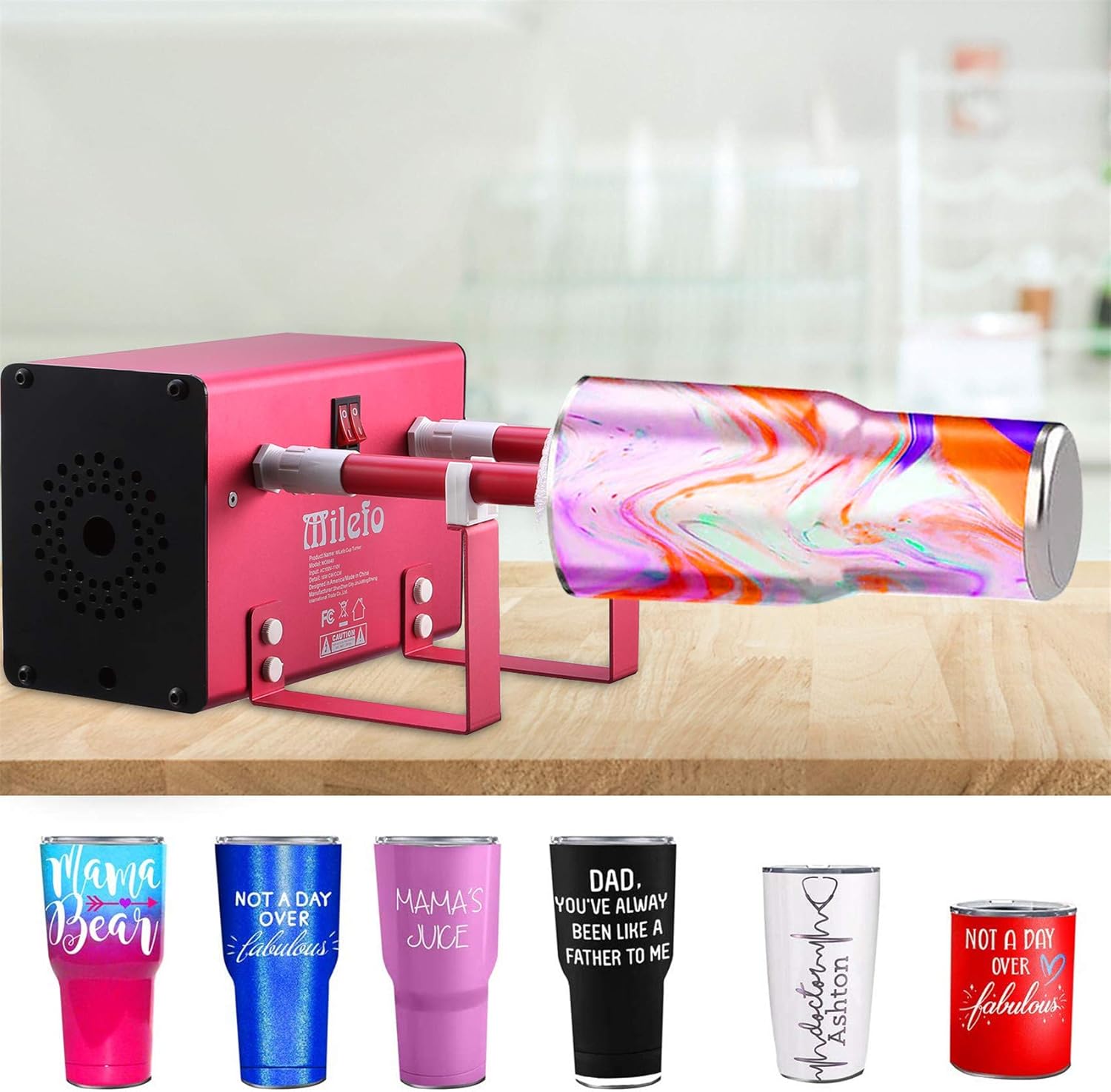 Bеѕt Dеаl Chеар 🛒 4 Cup Turner, CUPTISSERIE Tumbler Turner for Epoxying