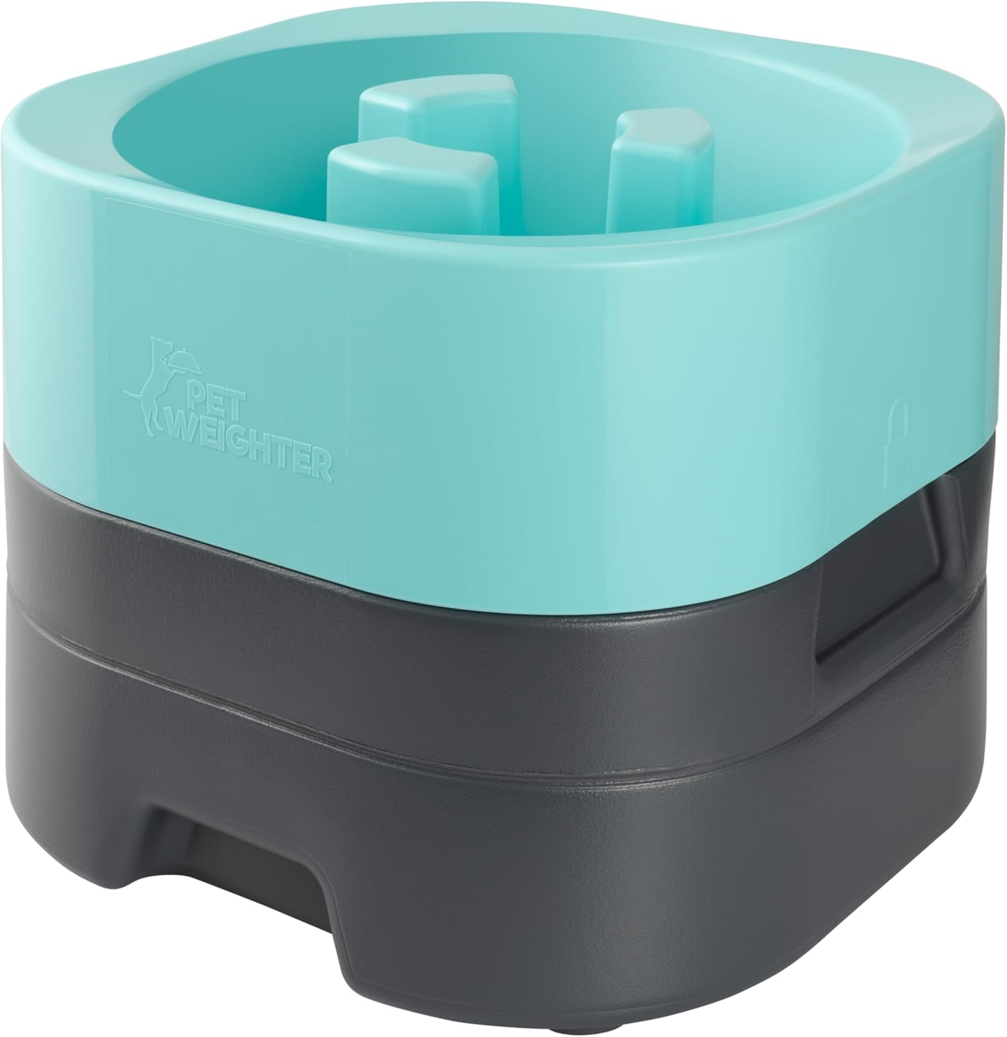 PET WEIGHTER Slow Feeder pet Bowls, Raised Dog Food Bowls