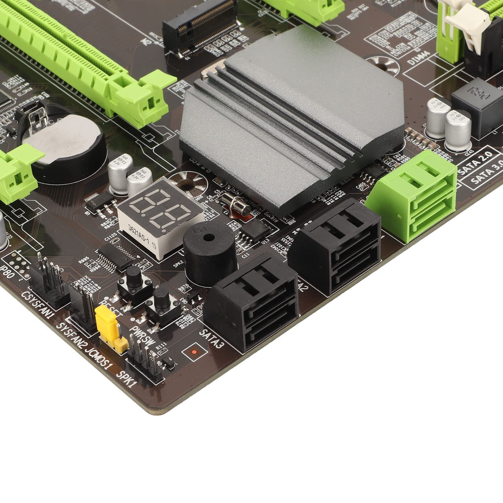 Ciciglow Placa Base de Escritorio X79T, 4 Canales DDR3 LGA 2011, 8 Phase Power, Tarjeta de Red 100M, 1866/1600/1333MHz, para Reemplazo de PC