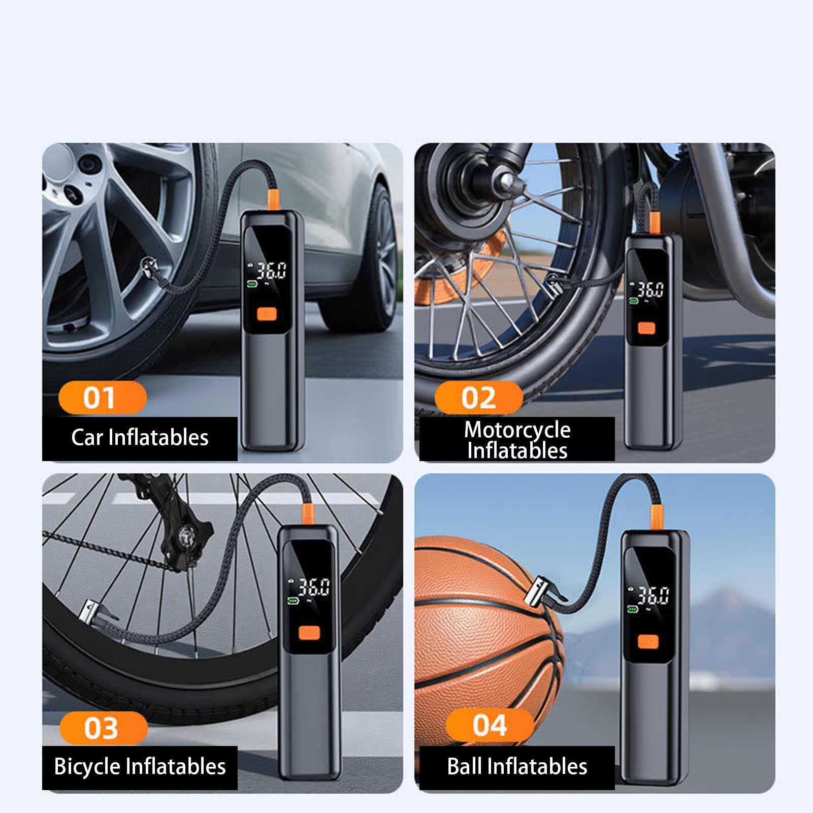 Gonfleur de pneus pour voiture Outil adaptateur électrique