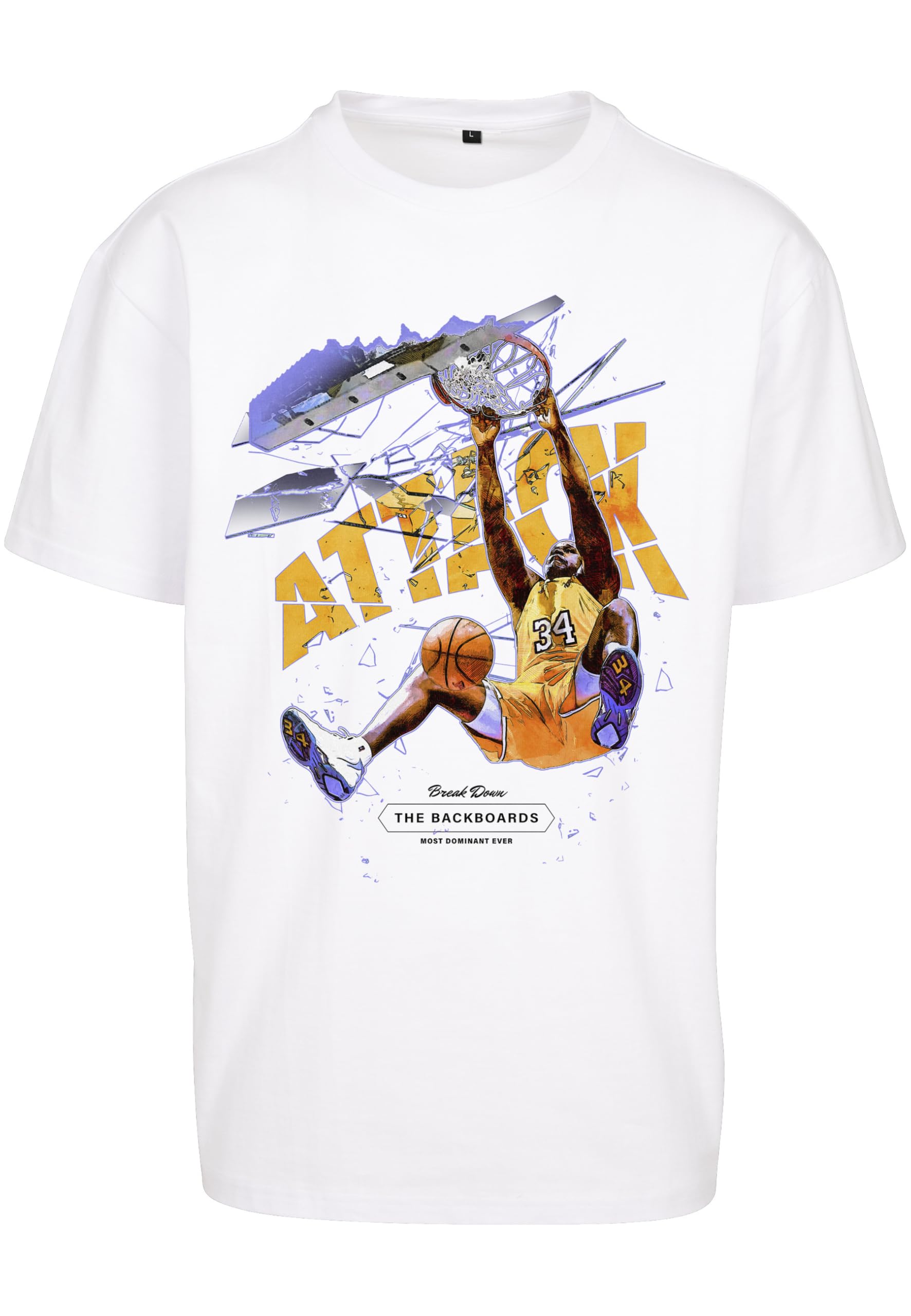 T-shirt Attack Player Mister Tee coupe ample avec imprimé graphique - 8