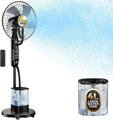 NovaMist Upgraded Misting Fan with 4L Large Water Tank