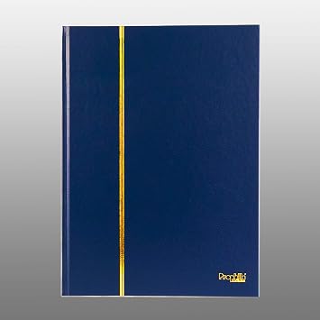 Prophila Collection 16 White Pages A4 Stamp Pocket Book Blue