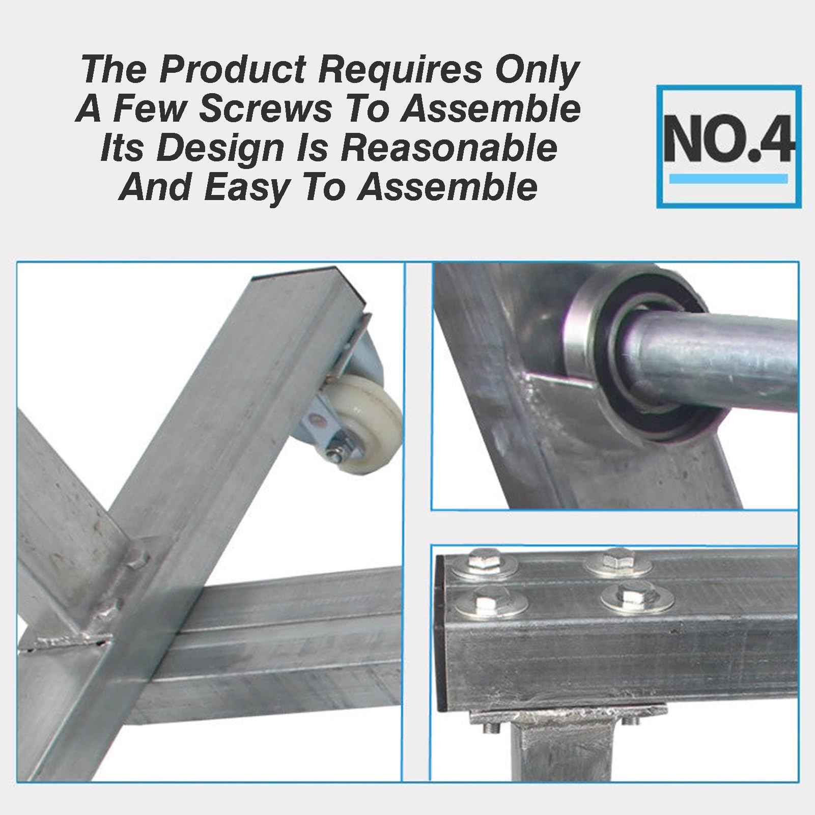Dispenser di rotolo di pluriball resistente con ruote, rack di supporto per film isolante EPE, pellicola estensibile manuale facile, capacità di carico 400 kg