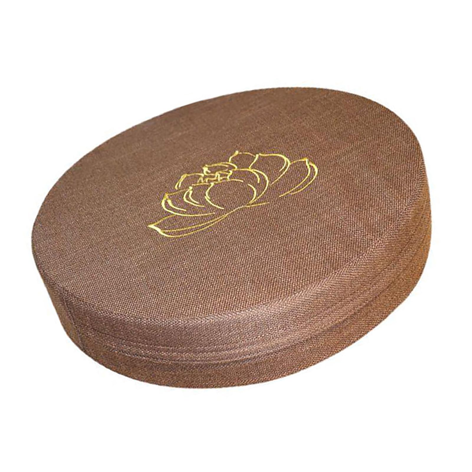 Cuscino di meditazione: Cotone in Schiuma, Lino, Staccabile, Lavabile, Comodo, Versatile per Uso Domestico e Ufficio, Marrone (BROWN)