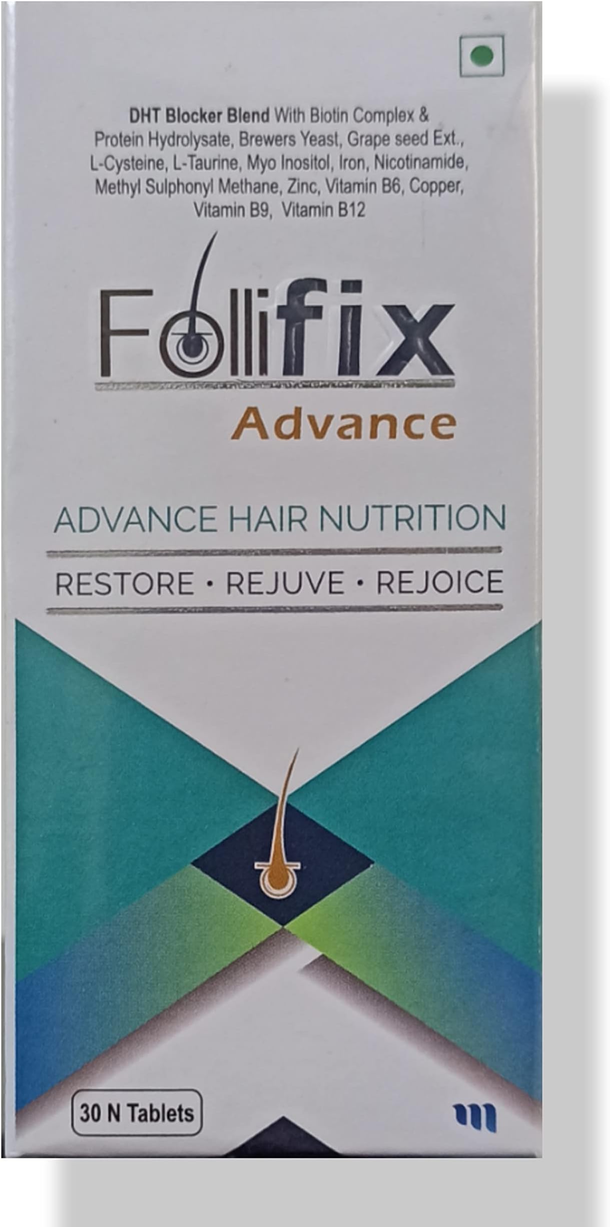 Follifix Advance Hair Nutrition Pack of 30 Tabs