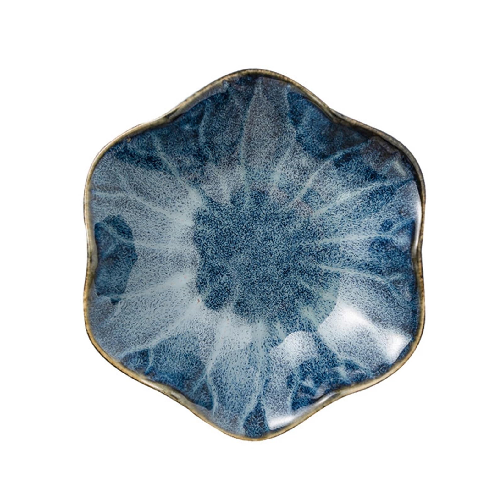 QXBFNDC Ceramic Jewelry Dish Ceramic Lotus Storage Trays Green Tray For Decoration Jewelry Plate Organizer Containers Desktop Decor(Color 5)