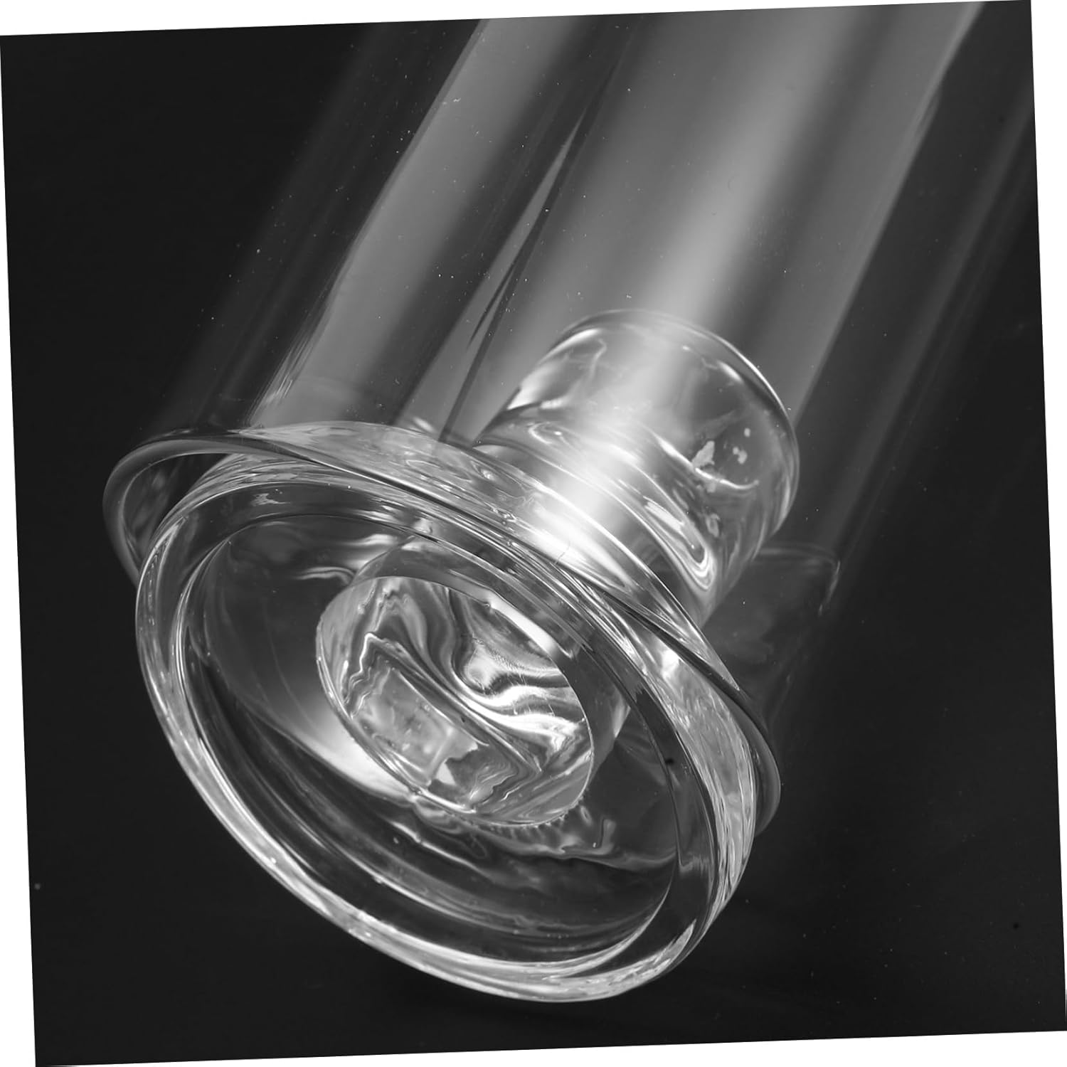 Ciieeo Set of Small Glass Taper Candle Holders with Crystal Covers for Christmas