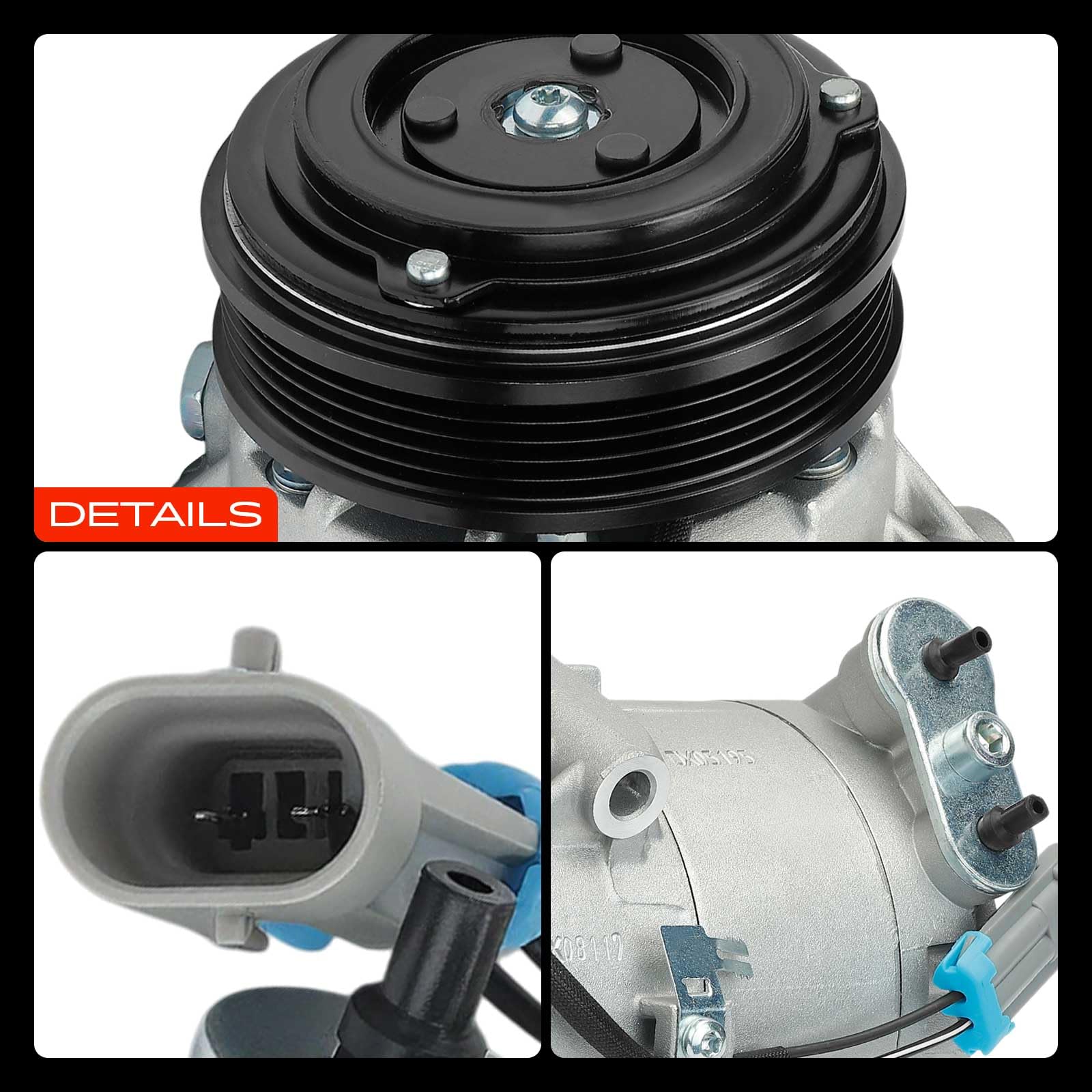 Frankberg Compresor de aire acondicionado con embrague Gasolina Compatible con Astra G Caravan T98 Astra G CC T98 Astra G Sedán T98 Corsa C X01 Replace# 89197incl. aceite premezclado