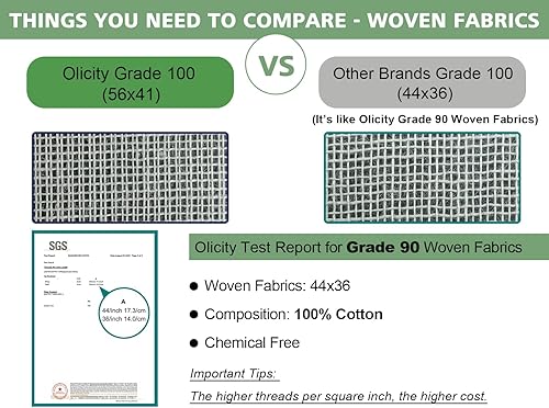 Miniatura 9 de Olicity Paños de queso, grado 90, 45 pies cuadrados, paño de queso reutilizable con bordes cerrados, gasa de algodón sin blanquear para colar, tela