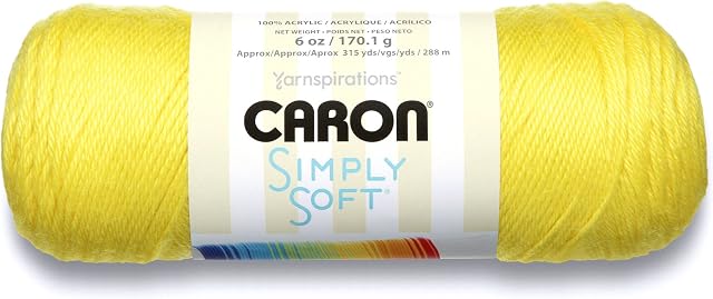 CARON SIMPLY SOFT BRITES -170G- SUPER DUPER YELLOW