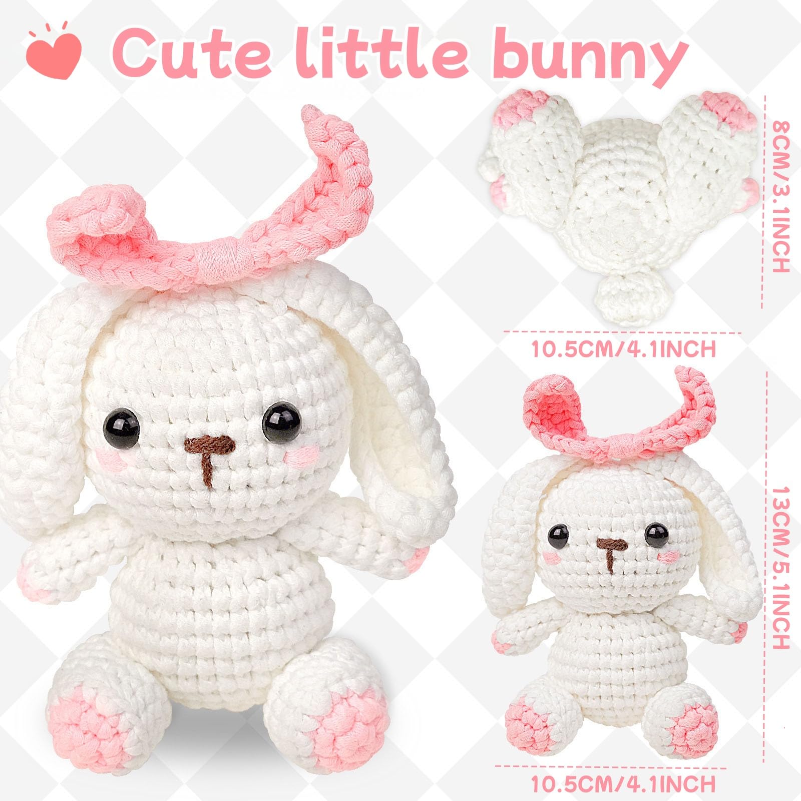 Swoolfe Crochet Kit for Beginners Crochet Kit W Step-by-Step Video Tutorials, Crochet Animal Kit - Image 2