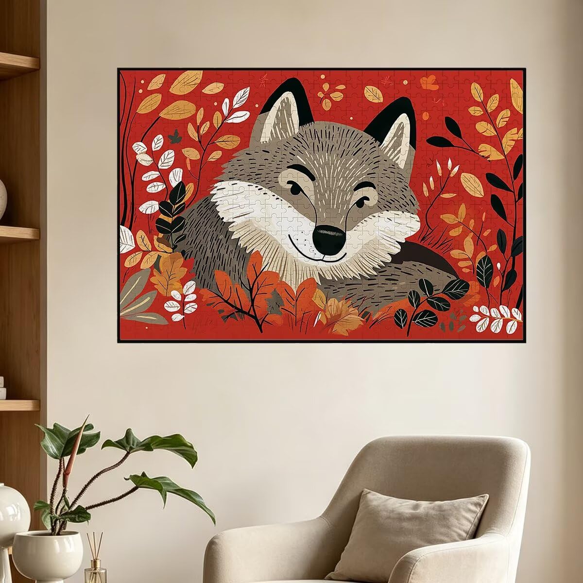 Puzzle 1500 sztuk, Puzzle Roślina, Drewniane Puzzle 87x57cm -1366