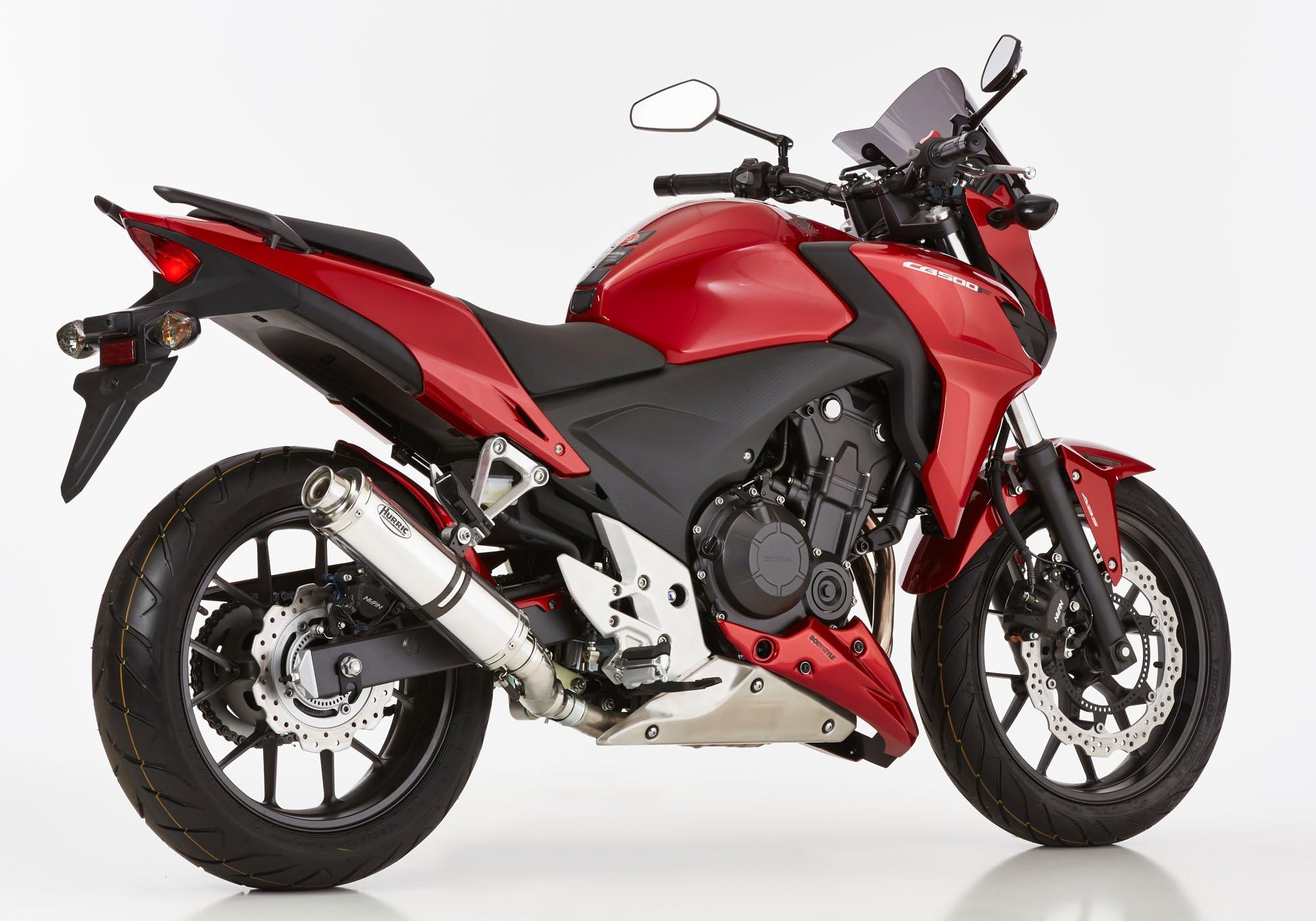 Supersport Slip on ammortizzatore di ricambio (2-1) per Honda CBR500R PC44 471 ccm anno di costruzione 2013-2015
