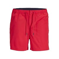 JACK & JONES Jpstmaui Neo Swim Shorts, Rosso Vivo