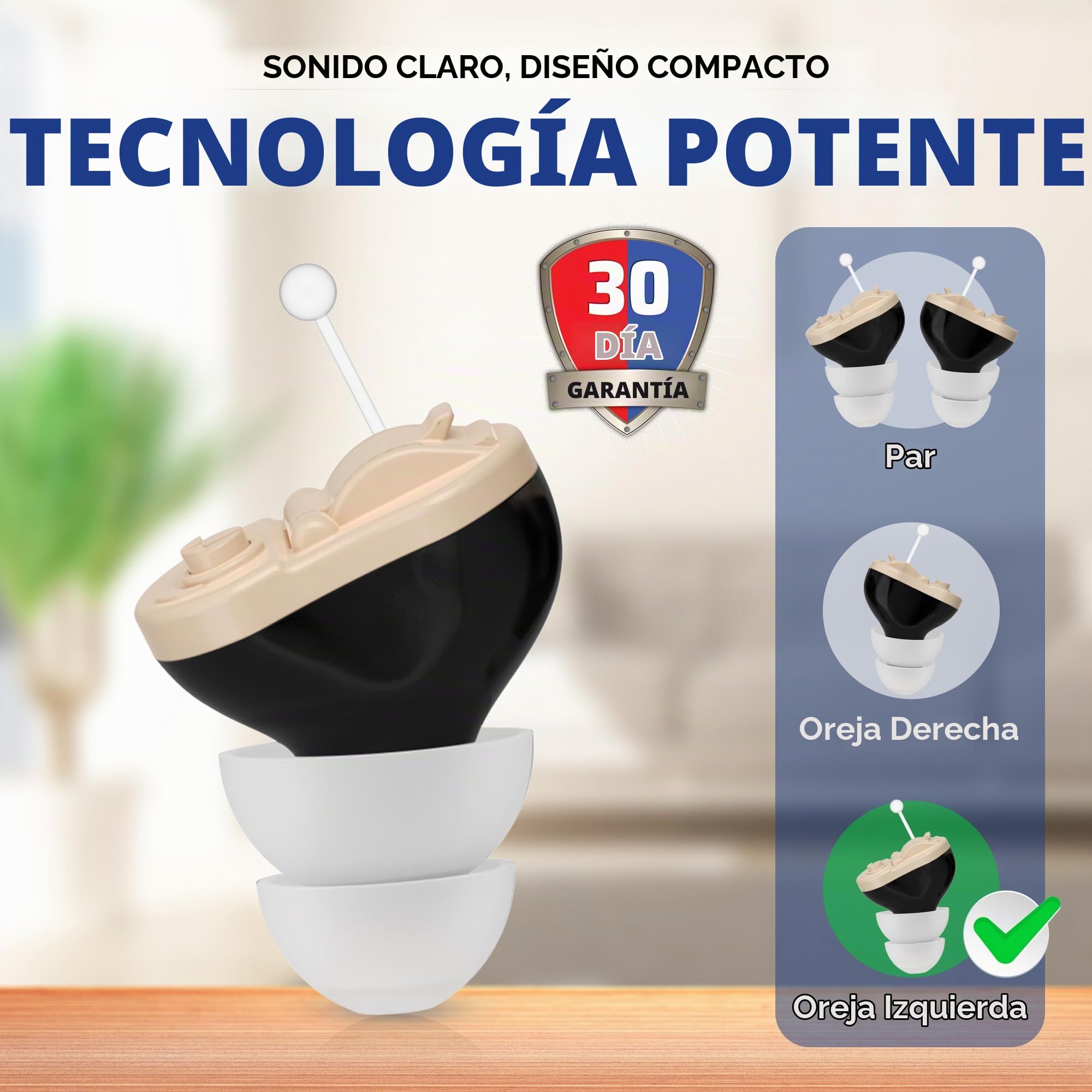 Premium (CIC) - Negro, oreja izquierda