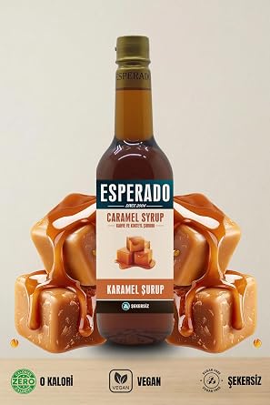 ESPERADO Sugar Free (Sugar Free) Caramel Flavored Coffee & Cocktail Syrup - 750 ml