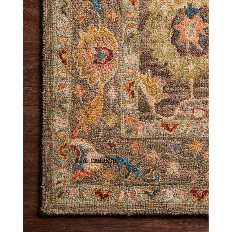 Image of zia carpets Hand Tufted Woollen Modern Collection Bedroom & Living Room Carpet Size 10 X 14 Feet