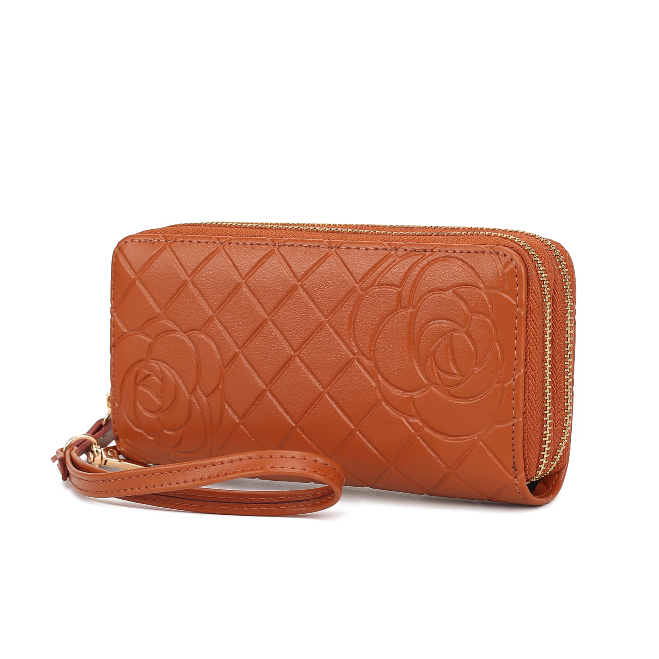 MKF Collection Wristlet Wallet for Women, Small Credit Card Holder with Zipper Coin Pocket Wallet Purse Handbag By Mia K
