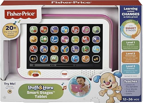 Miniatura 6 de Tablet Smart Laugh and Learn de Fisher-Price Laugh Rosado