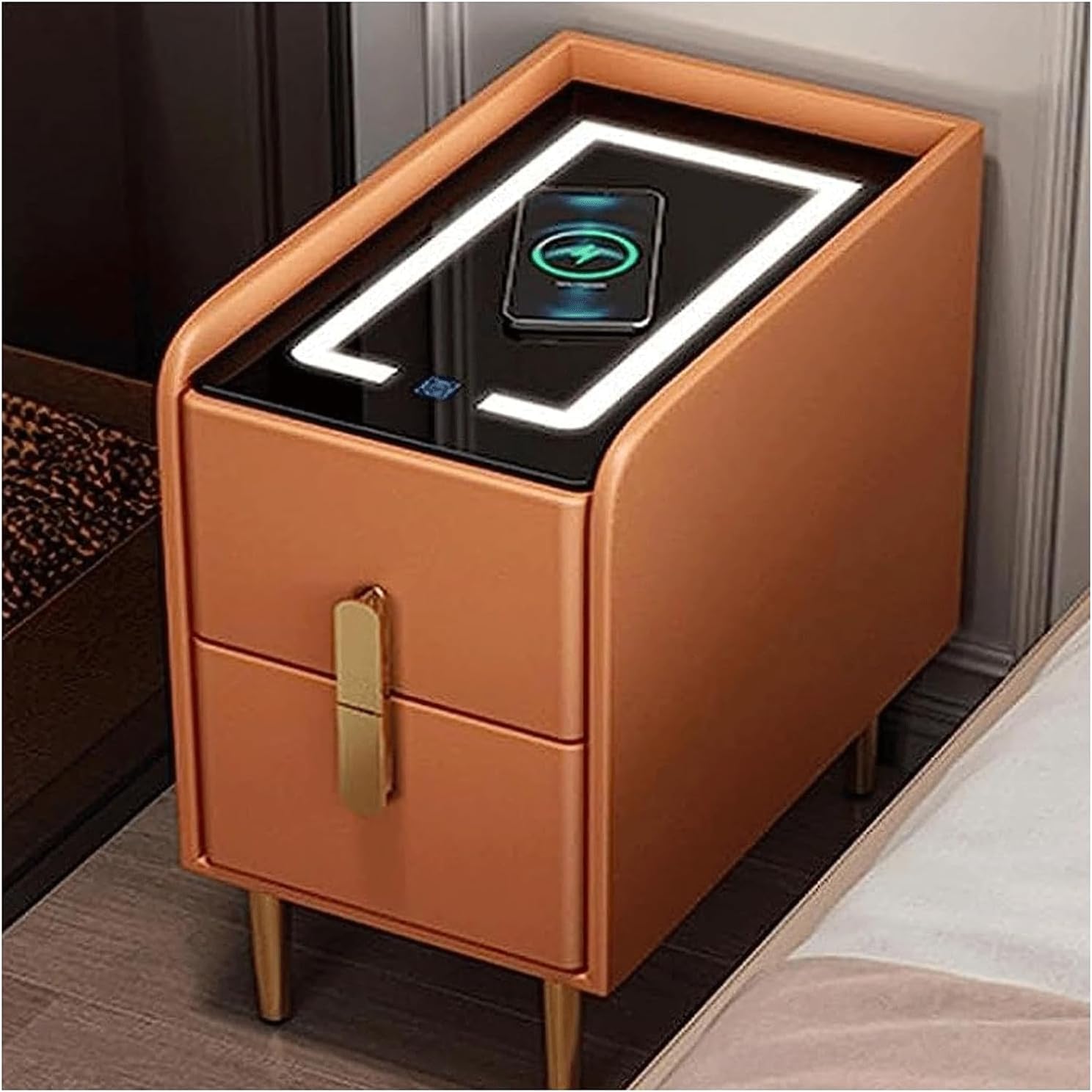 Table de chevet intelligente pour chambre à coucher moderne et connectée