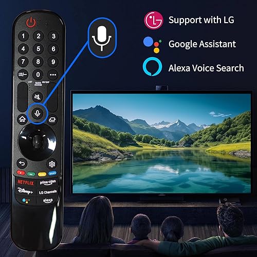 Miniatura 5 de RIVIERA Mando a distancia mágico de repuesto para LG Smart ThinQ OLED Nanocell WebOS UHD TV con función de voz y puntero. Compatible con versión