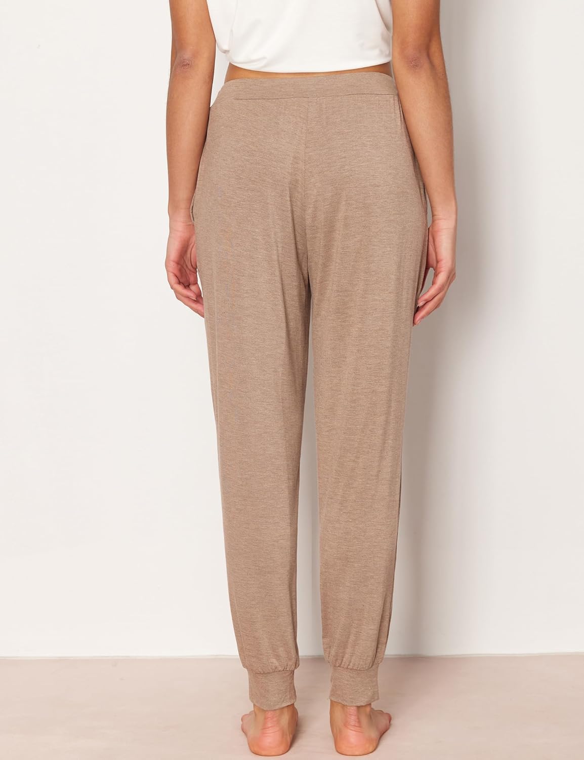 GYS Women's Bamboo Viscose Pajama Pants, High Waist Christmas Plaid Sleepwear Joggers with Pockets - Image 2