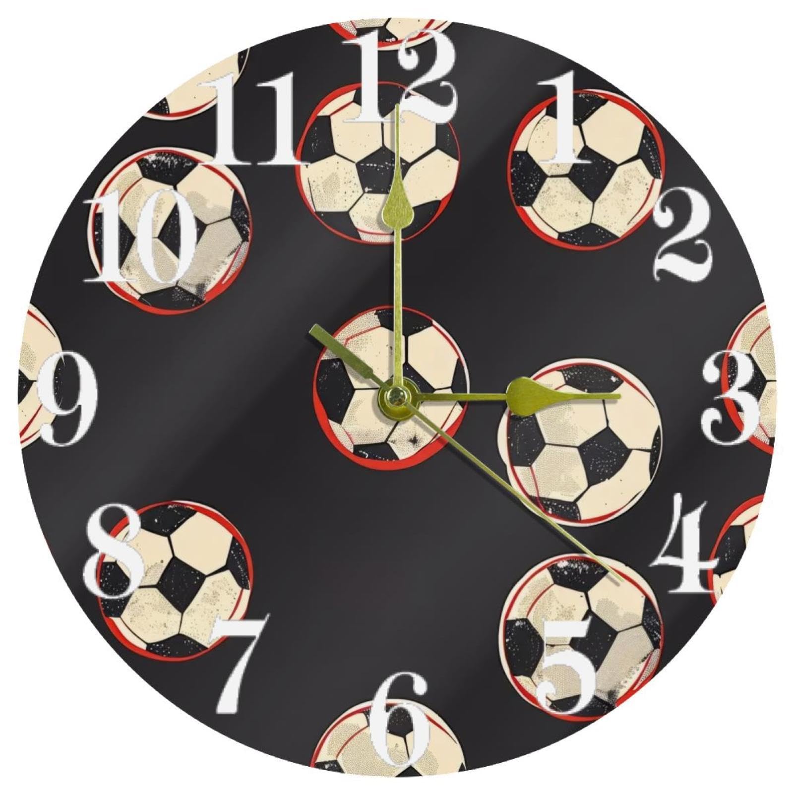 Horloge murale dessinée à la main sucette artistique ronde pour salon et maison