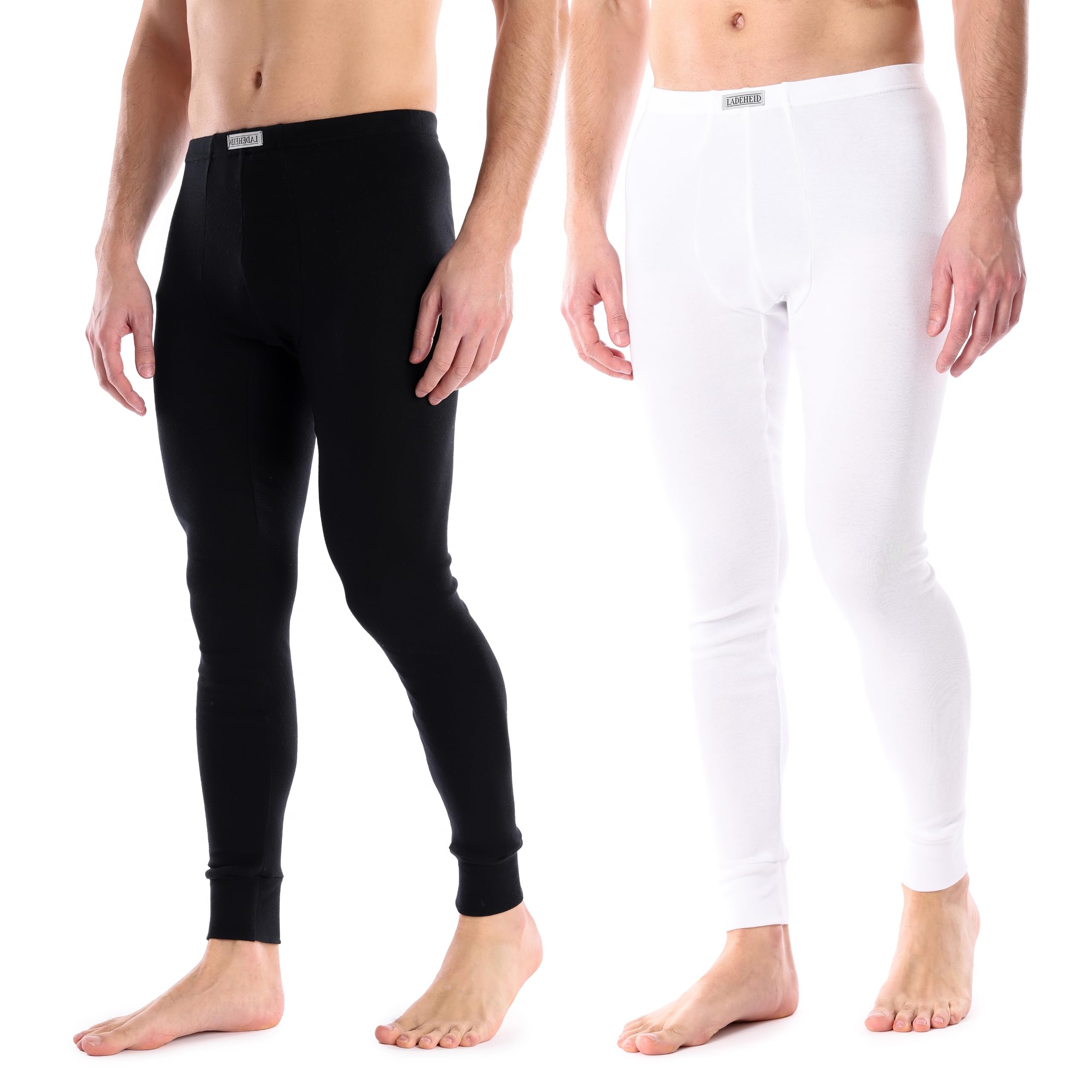 Ladeheid Calzoncillos Hombre Largos Algodon – Ropa Interior Térmica Hombre para Invierno - Pantalones Térmicos Cálidos y Transpirables para Uso Diario y Deporte LA40-247