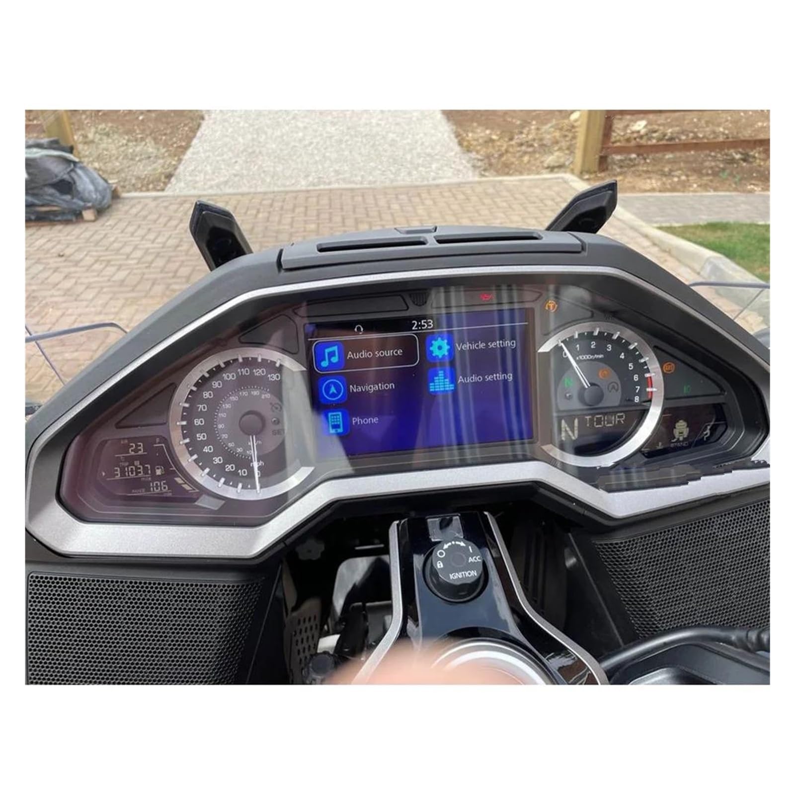 Motorrad Armaturenbrett Folie Motorrad Dash Screen Schutz Tacho Instrument Film Panel Screen Protector Abdeckung Für Für Gold Wing 1800 F6B GL1800(5 PCS)