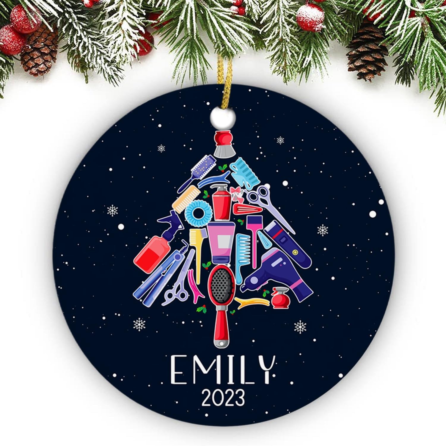 Hair Stylist Christmas Ornaments Personalized Gift
