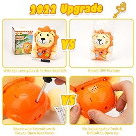 Daboot Baby Toys 6 to 12 Months - Infant Baby Musical Lion Plush Toy for Boys & Girls - Newborn to 1 Year Old